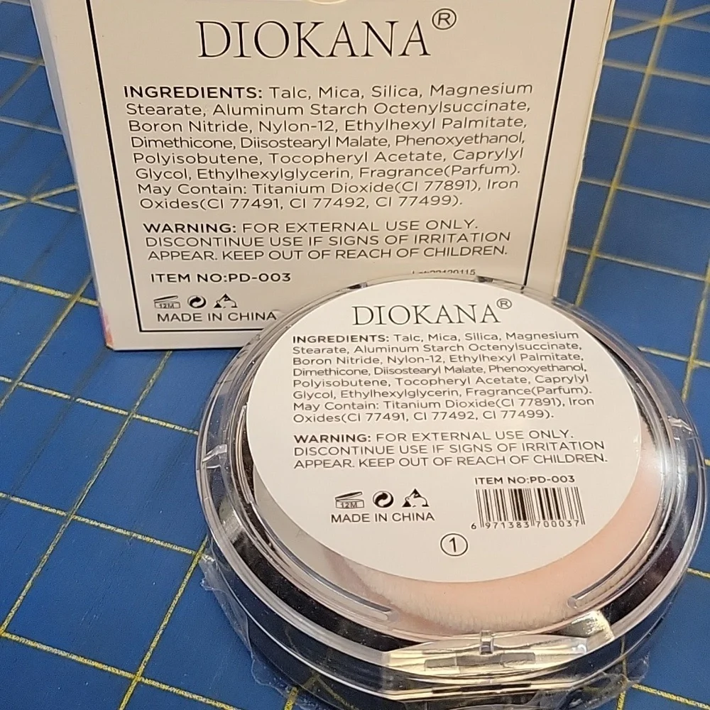 Diokana 3 in 1 Fine Powder Creme Puff Pressed Powder New in Box